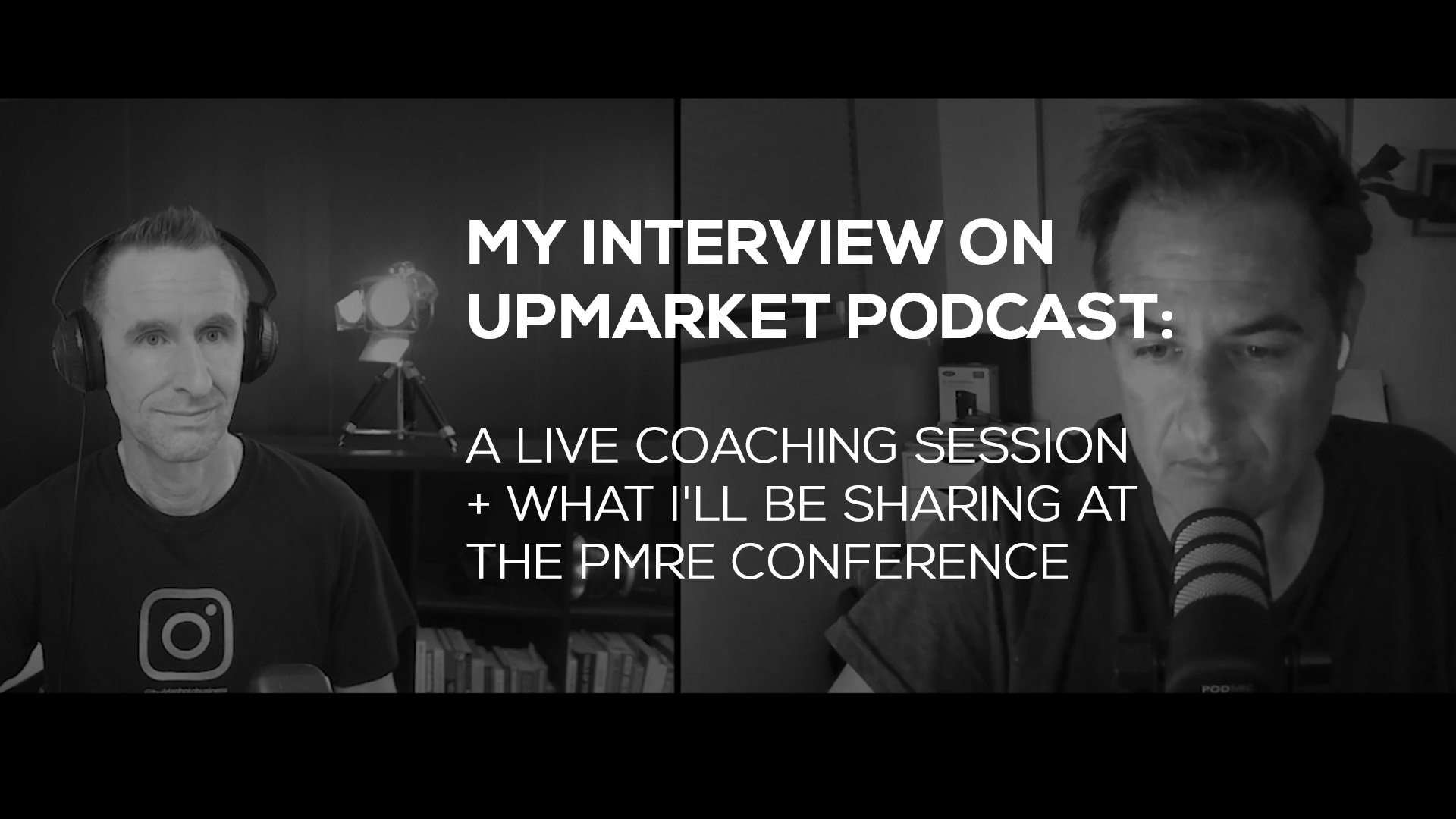 Featured image for “My interview on Upmarket Podcast – A live coaching session + what I’ll be sharing at the PMRE Conference”